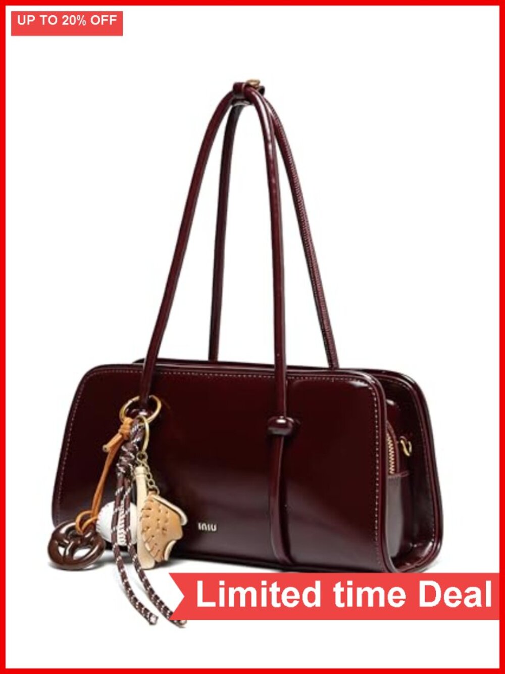 Top Handle Satchel Shoulder Bag Faux Leather Multi Pocket Crossbody